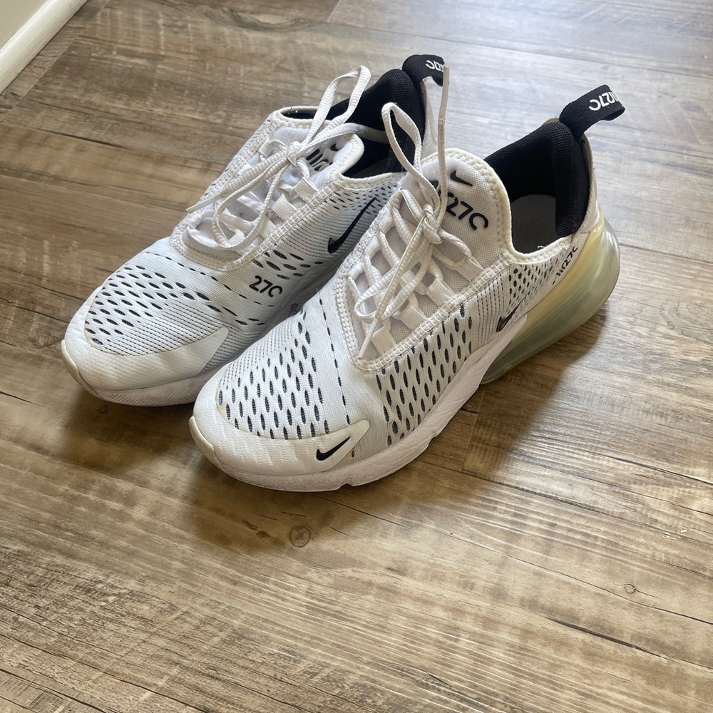 Nike Air Max 27C White and Black Sneakers